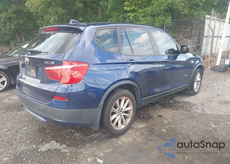 2013 BMW X3 xDrive28I z USA, uszkodzony, nr VIN 5UXWX9C59D0A20093